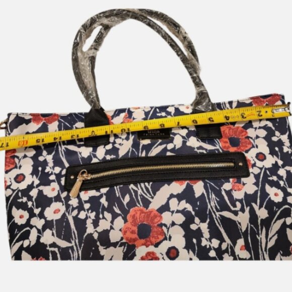 Trina Turk Floral Tote with Crossbody Strap, New with Tags - Picture 4 of 8